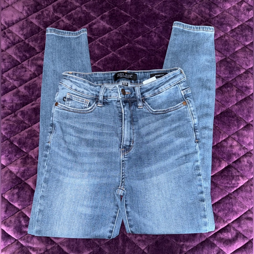 Judy Blue Light Wash High-Rise Skinny Jeans